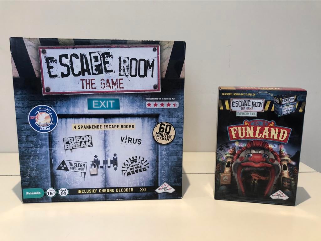 Escape room 4in1 en expansion pack funland NIEUW, Enlèvement, Neuf