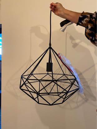 Zwarte hanglamp - industriële stijl, Ophalen, Zo goed als nieuw