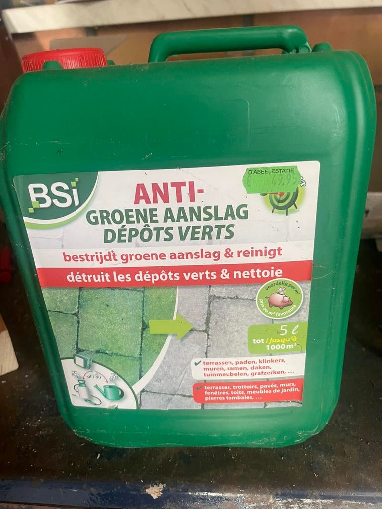 Bsi anti groen aanslag, Tuin en Terras, Bestrijdingsmiddelen, Ophalen, Aanslagreiniger