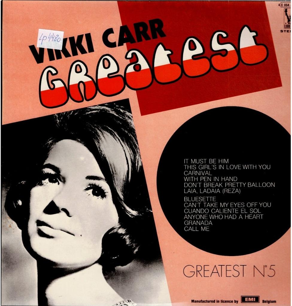 Vinyl, LP    -   Vikki Carr – Greatest N5, Enlèvement ou Envoi, Autres formats