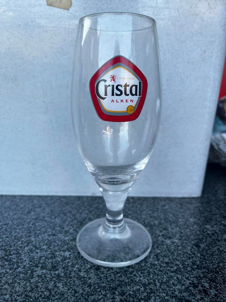 Bierglas op voet Cristal Alken, Enlèvement ou Envoi, Comme neuf