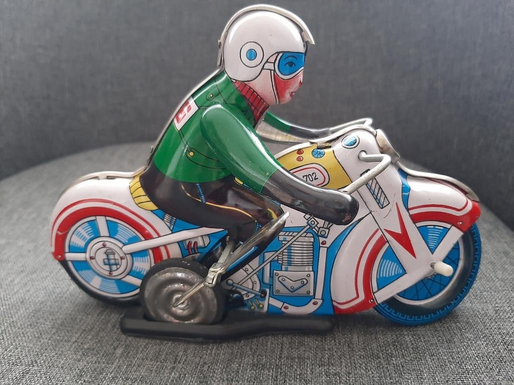 Jouet ,moto en métal lithographie ,18cm, Enlèvement ou Envoi