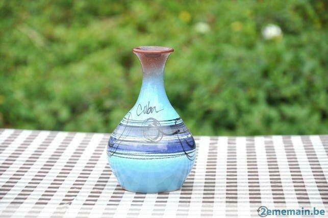 petit vase terre cuite emaillé cuba, Enlèvement ou Envoi, Utilisé