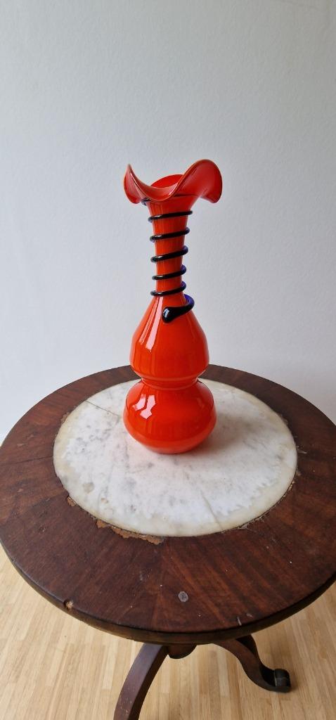 Mooie vaas, Ophalen, Minder dan 50 cm, Rood, Glas