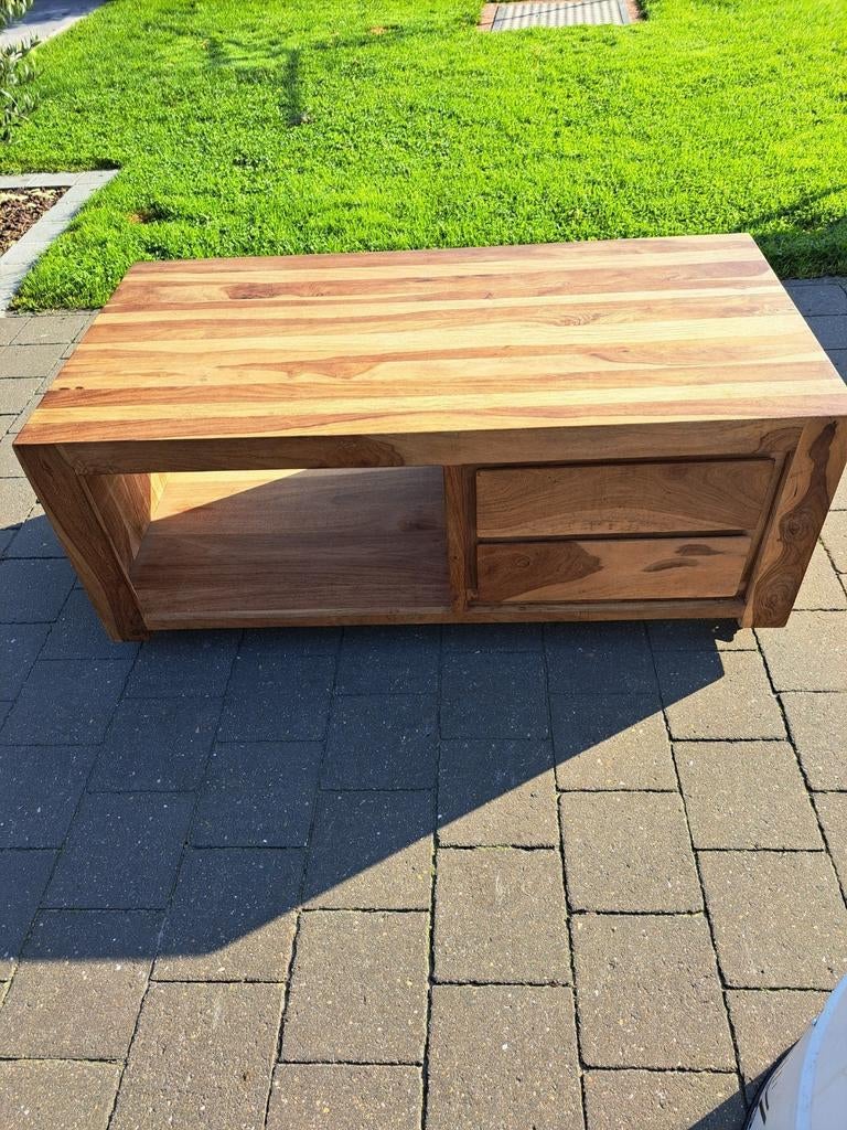 Salontafel in sheeshamhout, Ophalen, Zo goed als nieuw