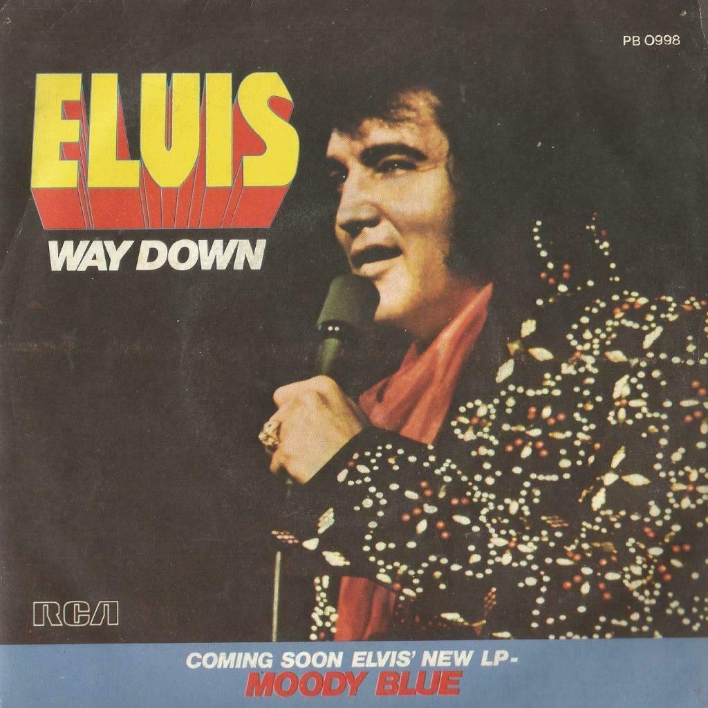 Elvis Presley – Way down / Pledging my love - Single - FR, Enlèvement ou Envoi, Utilisé, Pop