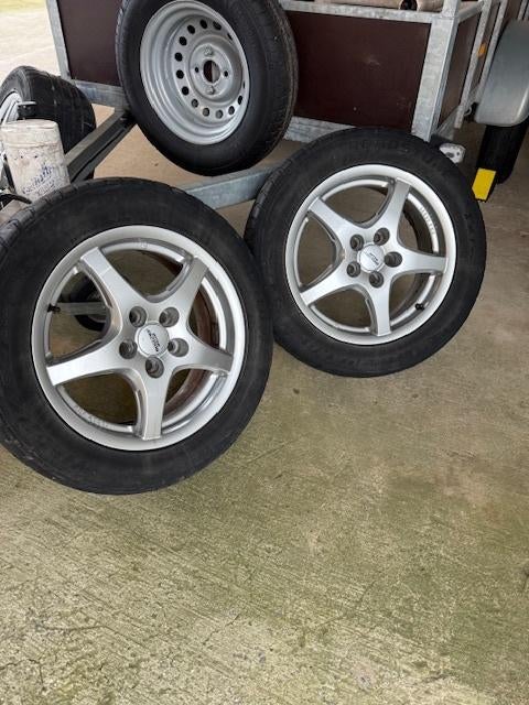 Alu velgen 16 inch met winterbanden, Auto-onderdelen, Banden en Velgen, Ophalen, Velg(en), 16 inch, Winterbanden
