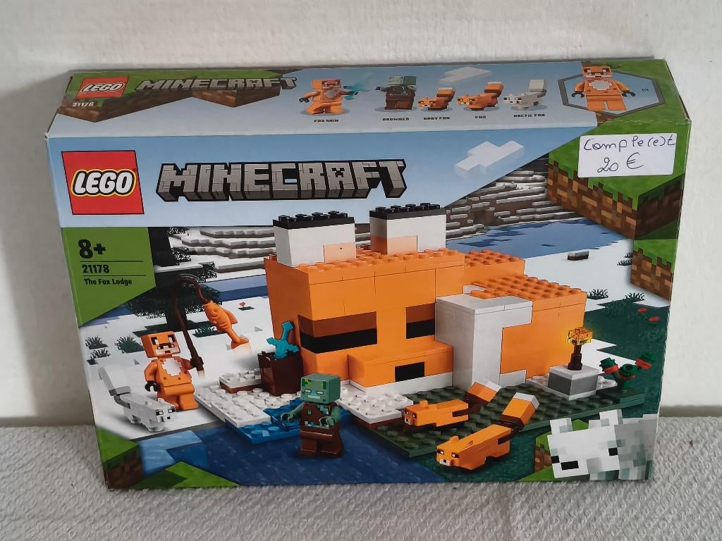 Lego Minecraft 21178  Le refuge renard, Enlèvement ou Envoi, Utilisé, Lego