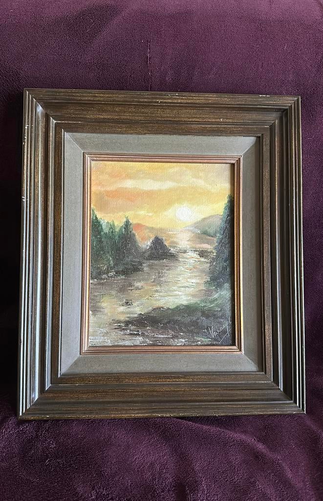 Schilderij op doek, klassiek, gesigneerd Luc Verhaeg, Ophalen