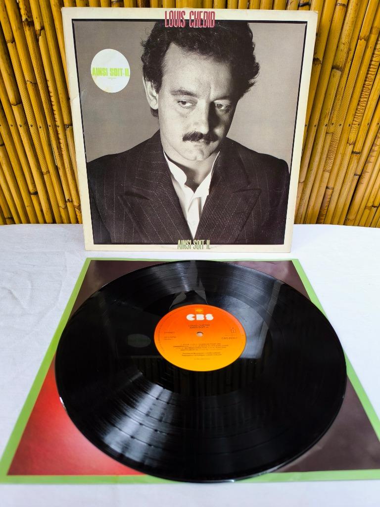 LP / vinyl 33t Louis Chedid "ainsi-soit-il" CBS 1981, France, Enlèvement ou Envoi, Utilisé, 12 pouces