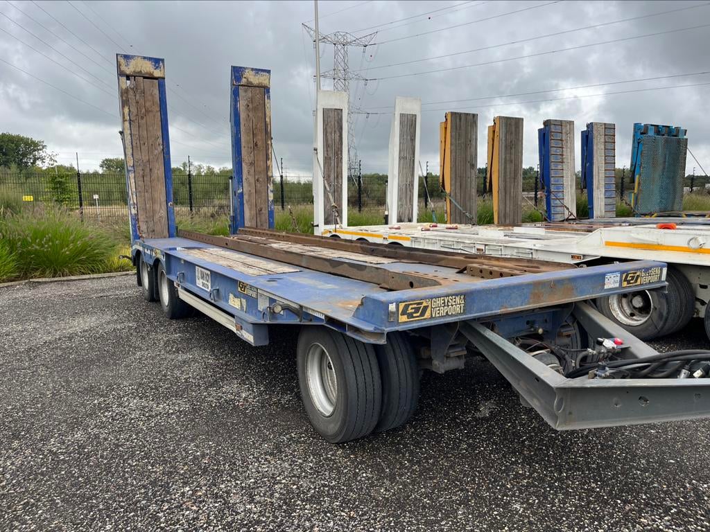 Gheysen Verpoort aanhang dieplader container laden mogelijk, Ophalen