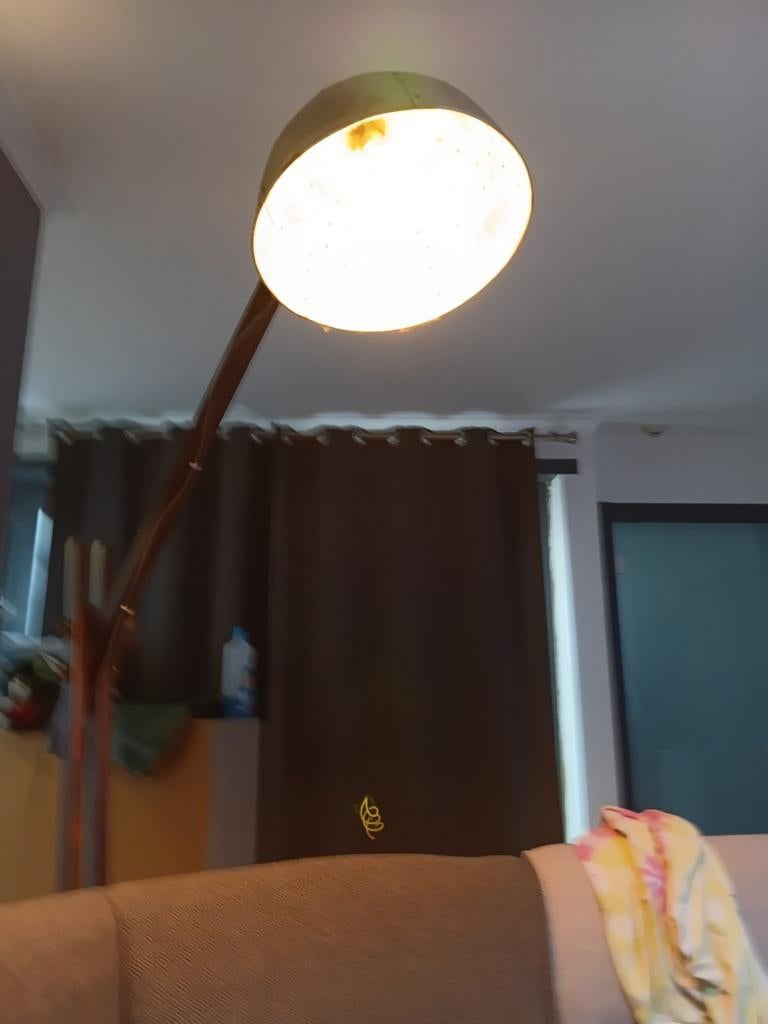 Belle lampe sur pied industriel, Enlèvement