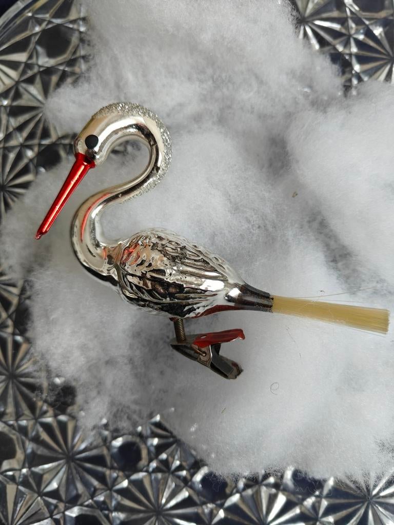 Oud kerstfiguur zwaan, Ophalen of Verzenden, Gebruikt