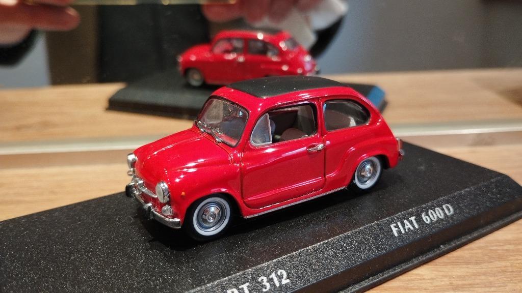 Fiat 600 D 1/43 DetailCars "soft top" art.312, Verzenden, Zo goed als nieuw, Auto, Overige merken