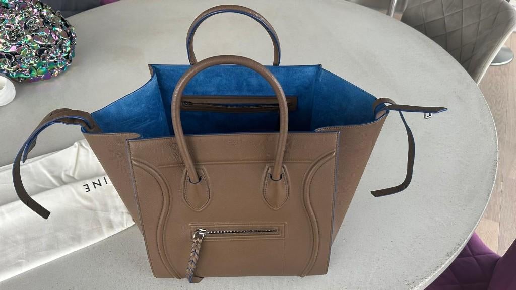 Céline Phantom Luggage Medium Tote moss green tas handtas, Handtassen en Accessoires, Tassen | Damestassen, Ophalen of Verzenden