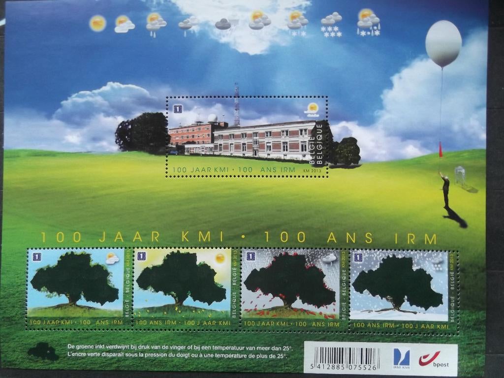 BL209 100 jaar KMI - 100 ans IRM, Ophalen of Verzenden, Postfris, Frankeerzegel