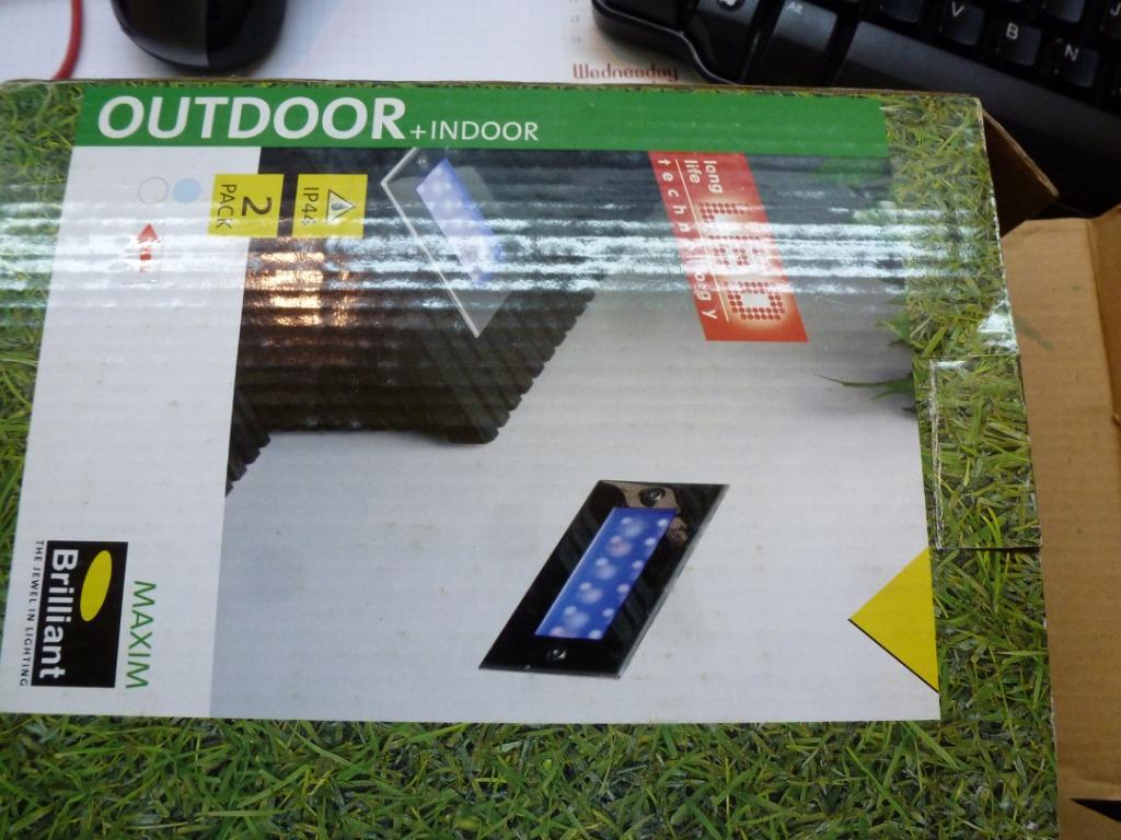 Brilliant  rvs  outdoor/indoor led verlichting inbouw, Neuf, Autres marques, Enlèvement ou Envoi, Métal