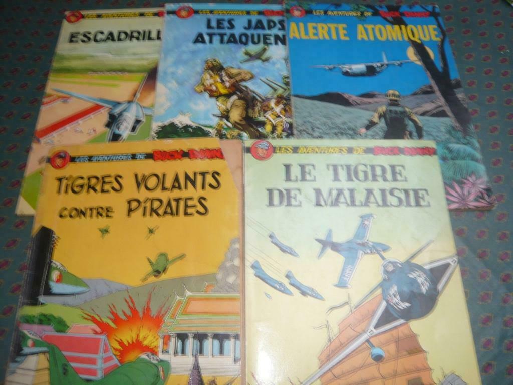 BD Buck Danny de 1962 à 1970... 5 au total., Livres, BD, Utilisé, Plusieurs BD, Enlèvement ou Envoi