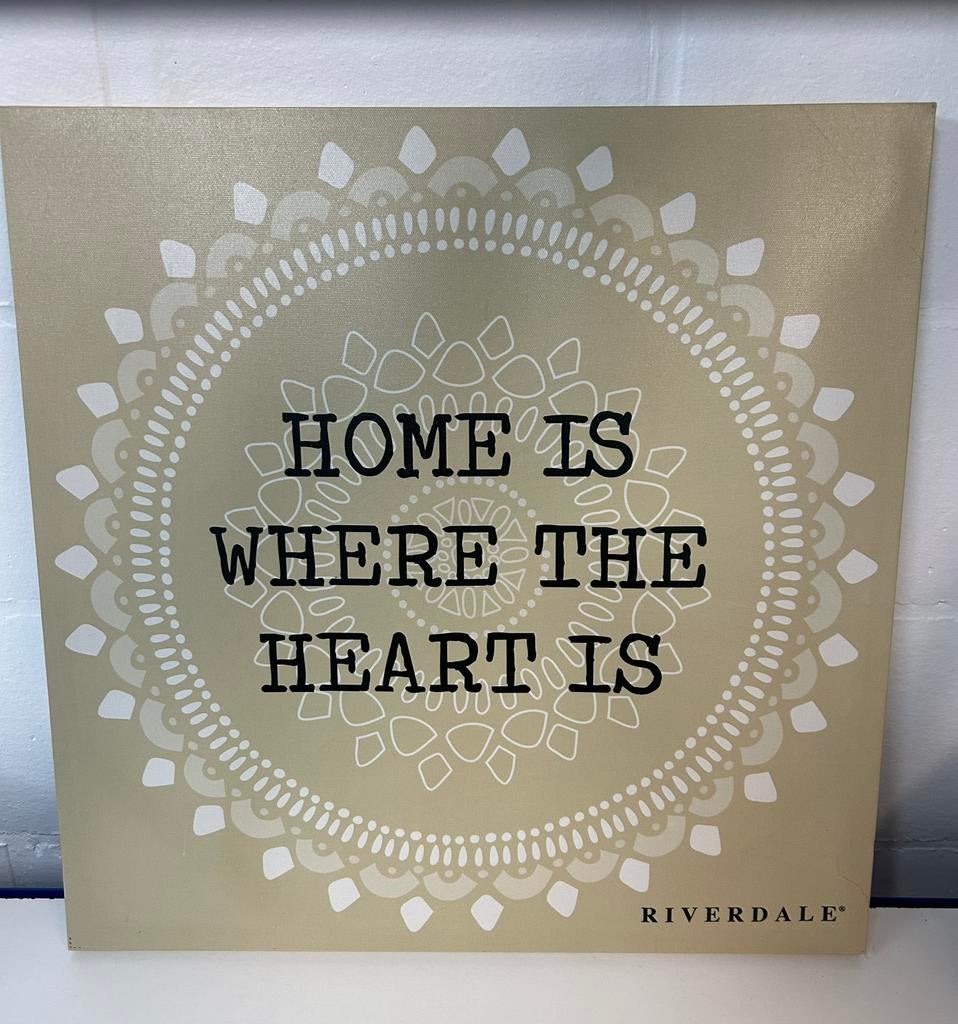Canvas’ doek Riverdale 50 cm x 50 cm, Huis en Inrichting, Ophalen of Verzenden, Gebruikt