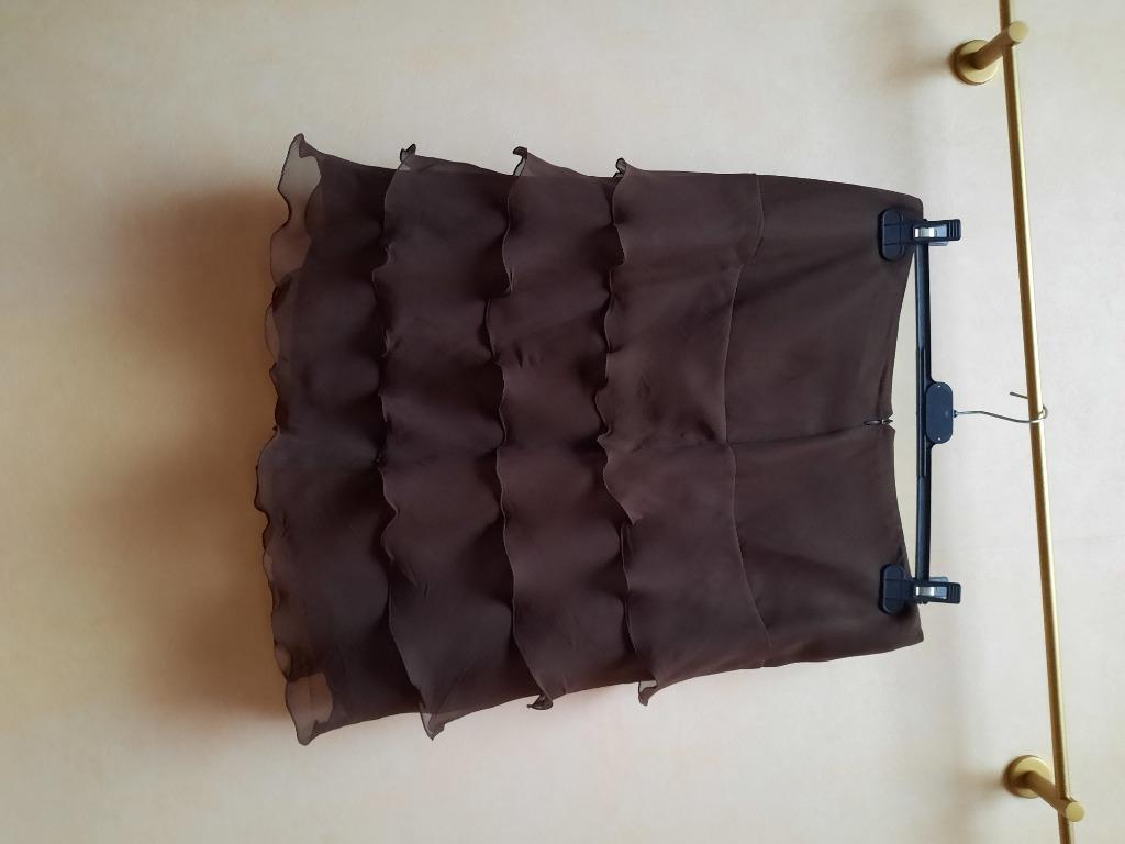 Jupe, Taille 42/44 (L), Autre, Au-dessus du genou, Brun
