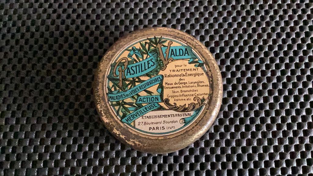 Blikken doosje pastilles Valda, Collections, Enlèvement, Utilisé