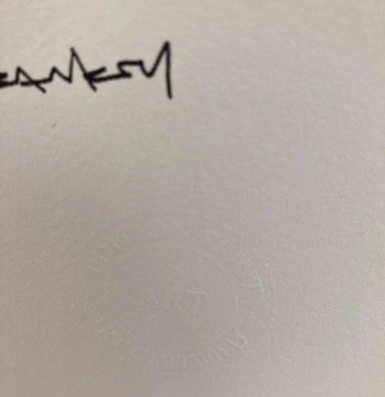 BANKSY : lithographie encadrée avec certificat, Enlèvement ou Envoi