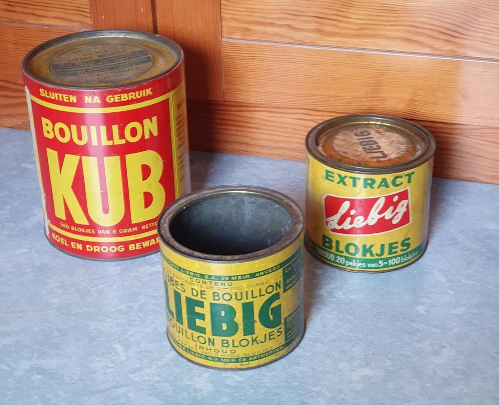 Anciennes boîtes publicitaires en tôle, Enlèvement ou Envoi