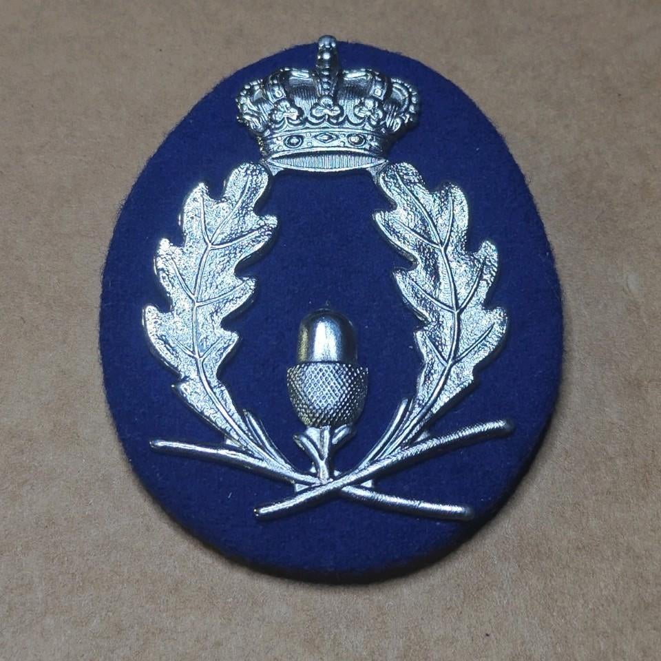 Belgische plattelandspolitiepetbadge, Verzamelen, Ophalen of Verzenden, Embleem of Badge