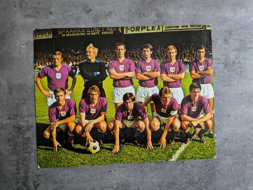 CARTE POSTALE DE L'ÉQUIPE DE FOOTBALL D'ANDERLECHT 1970 XXL, Envoi