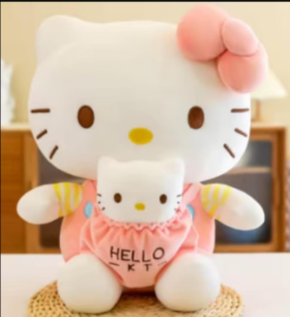 Grand jouet Hello Kitty pour mère et enfant (32 cm), Hello Kitty, Enlèvement ou Envoi, Neuf