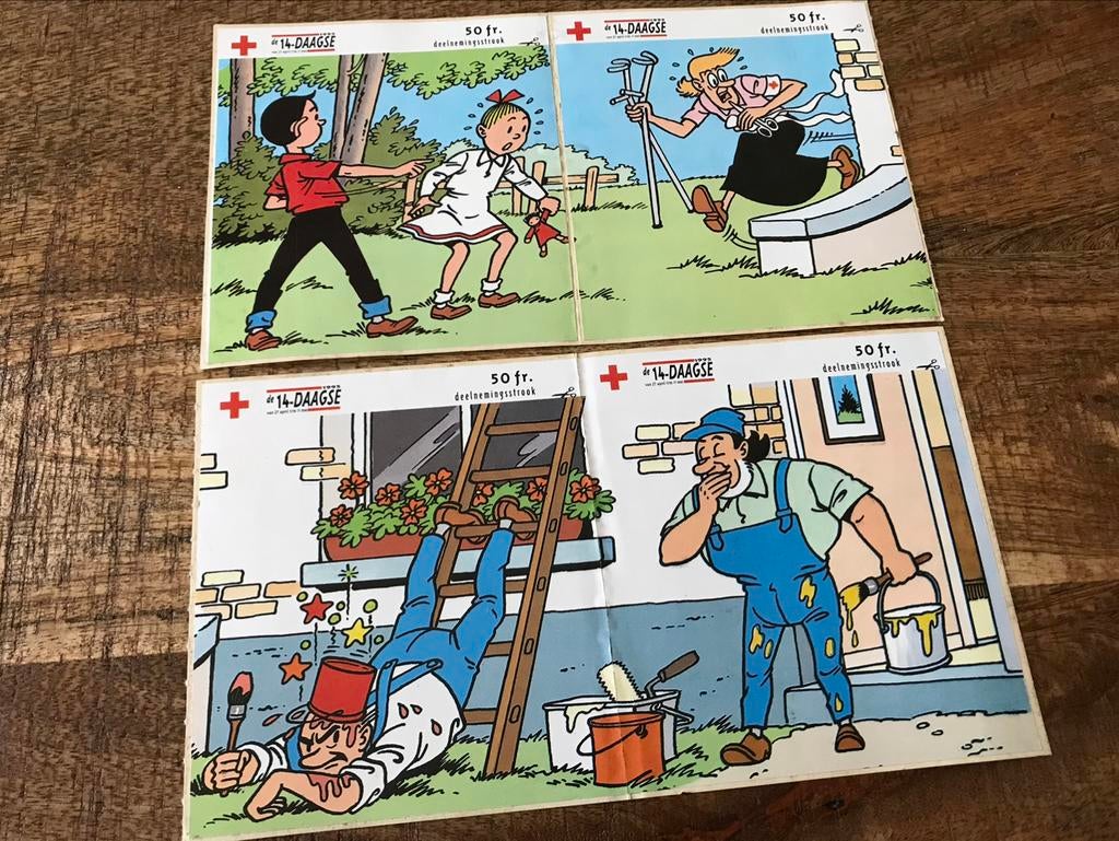 ♦️S&W🗯 4x Rode Kruis sticker 1995  🚑, Ophalen of Verzenden, Zo goed als nieuw