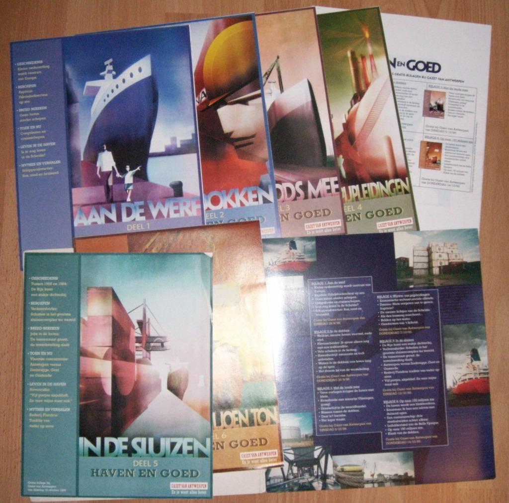 6 BIJLAGEN OVER DE HAVEN VAN ANTWERPEN GAZET VAN ANTWERPEN, Verzamelen, Ophalen of Verzenden, 1980 tot heden, Tijdschrift