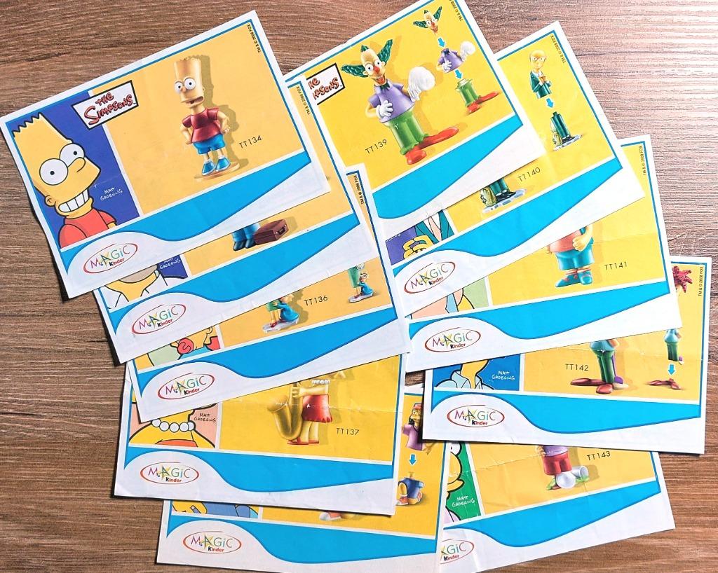 Série complète des 10 papiers BPZ The Simpsons BE + Mexique, Collections, Enlèvement ou Envoi, Comme neuf, Figurines en plastique dur