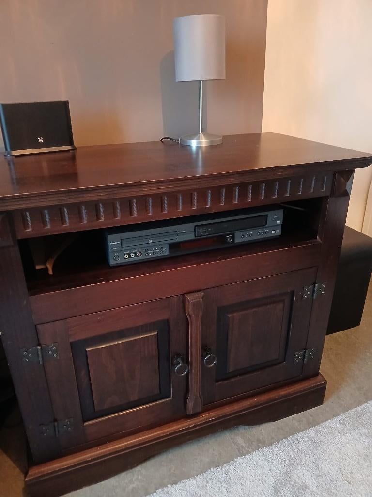 Meuble TV en pin, Maison & Meubles, Antiek, 25 à 50 cm, Moins de 100 cm, Comme neuf