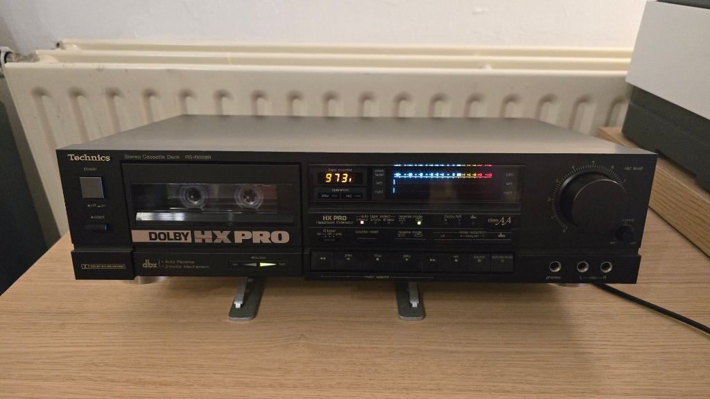Lecteur de cassettes Technics RS-B608R, TV, Hi-fi & Vidéo, Decks cassettes, Enlèvement, Simple, Autres marques, Auto-reverse