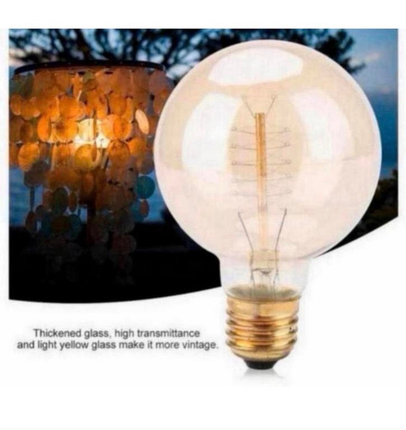 2x Lampe spirale 80x120 E27 vintage 40W déco LED neufe lot 2, Maison & Meubles, Neuf, E27 (grand), Soft ou Flame, Ampoule LED