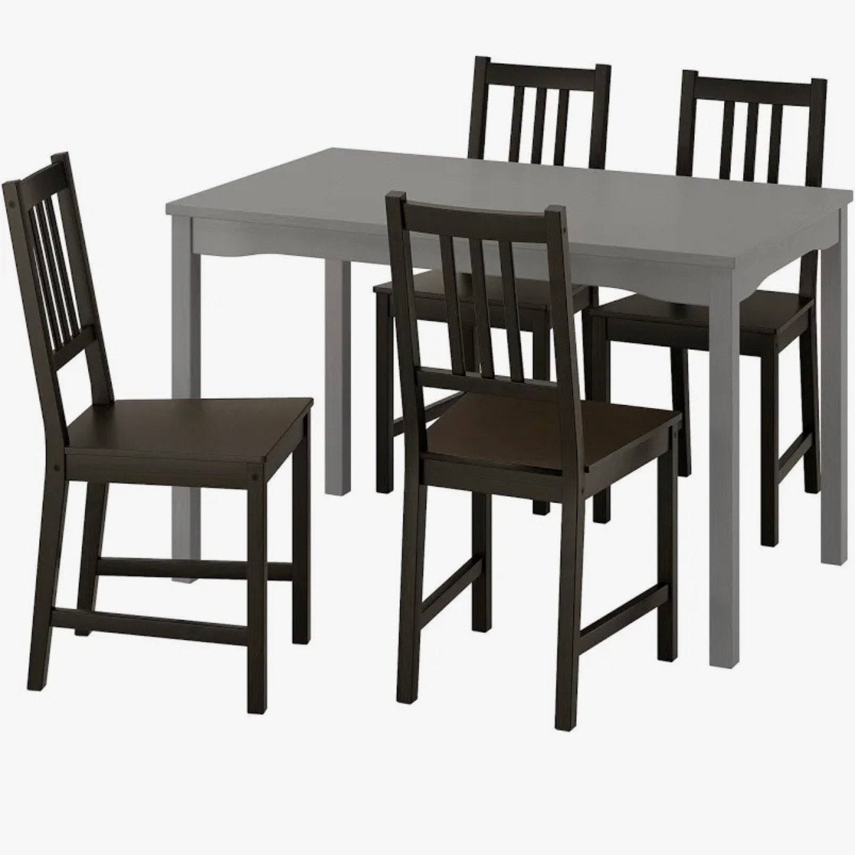 Prachtige eettafel met verlengstukken plus 4 zwarte stoelen, Huis en Inrichting, Complete eetkamers, Ophalen, Zo goed als nieuw