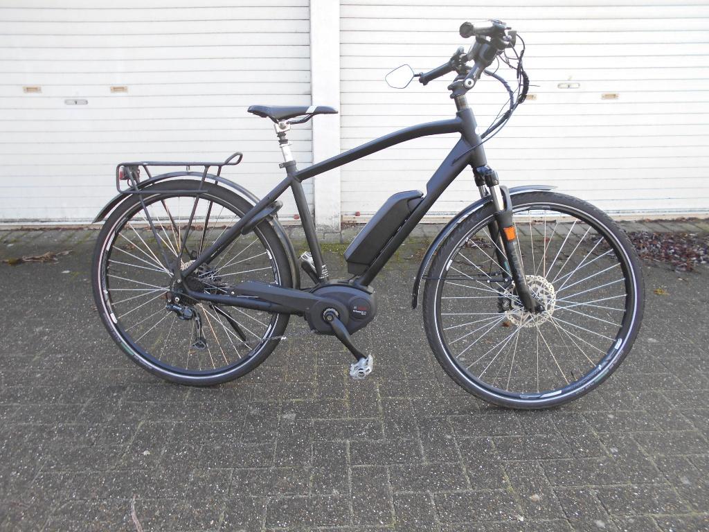 Te koop elektrische herenfiets OXFORD met BOSCH middenmoter, Fietsen en Brommers, Zo goed als nieuw, 51 tot 55 cm, 50 km per accu of meer