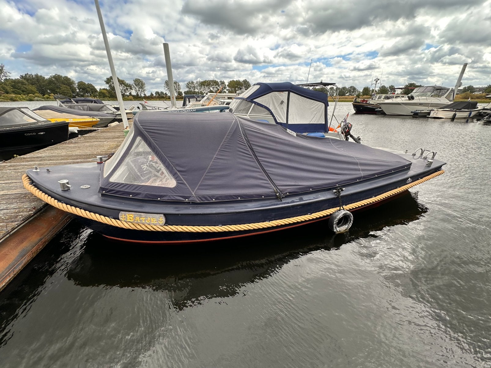 Tukkersvlet 660 2cil volvo penta diesel 15pk staal sloep, Watersport en Boten, Sloepen, Gebruikt, Staal, Binnenboordmotor, Diesel