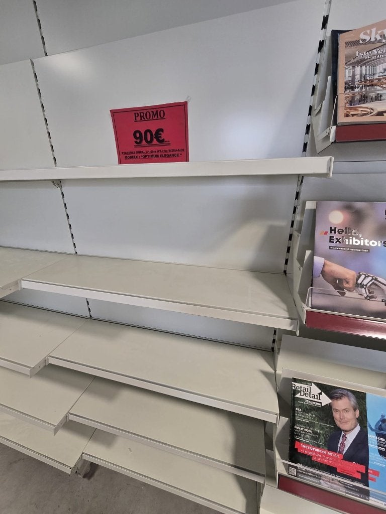 Étagères murales blanc métalliques professionnelles – Neuves, Enlèvement ou Envoi