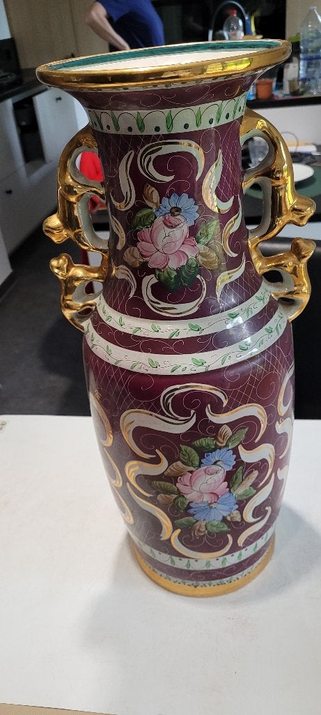mooie grote Bequet vaas (11iv287/24), Enlèvement ou Envoi