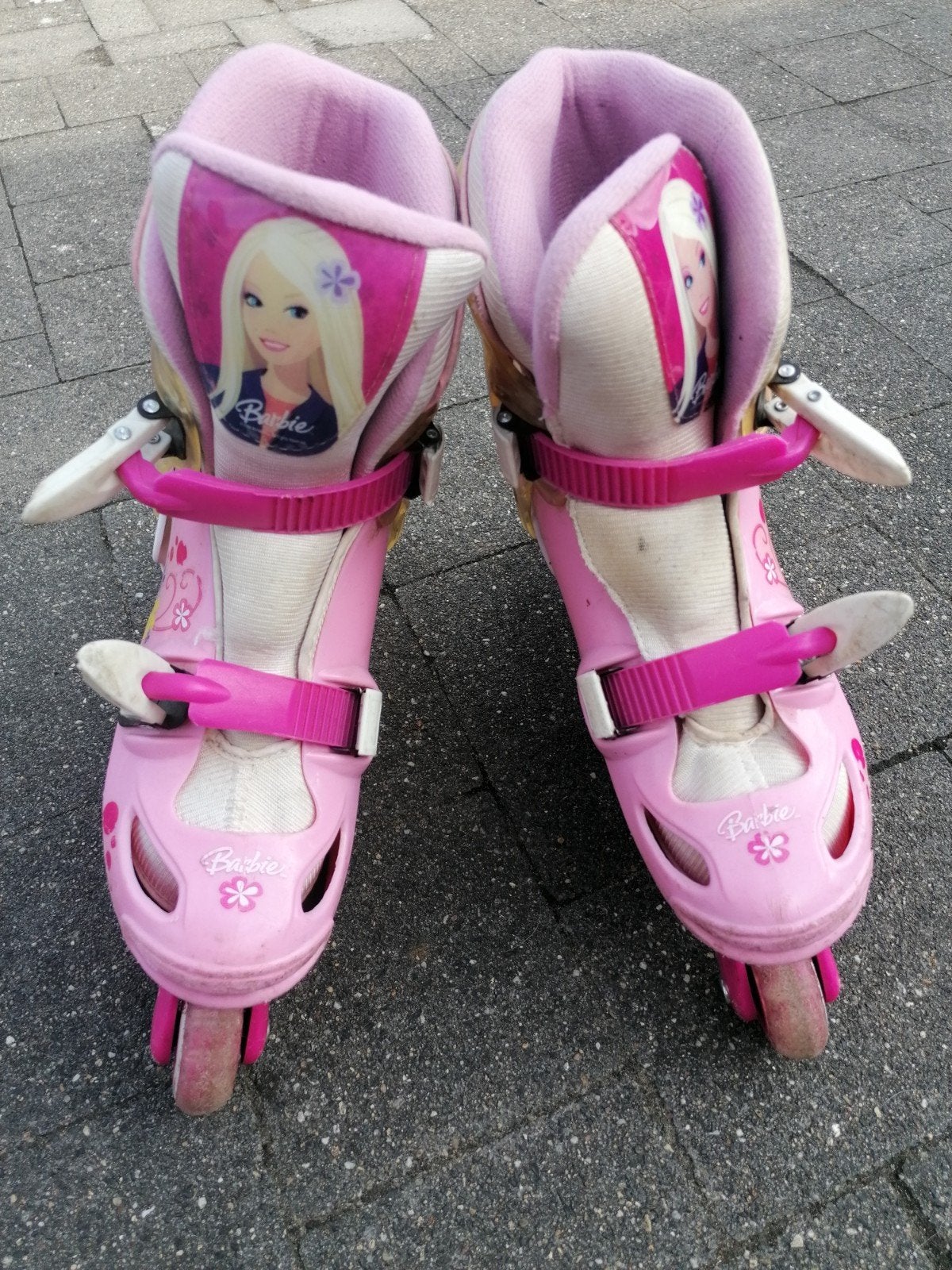 rolschaatsen Barbie, maat 34 tot 37, Ophalen, Verstelbaar, Gebruikt, Kinderen