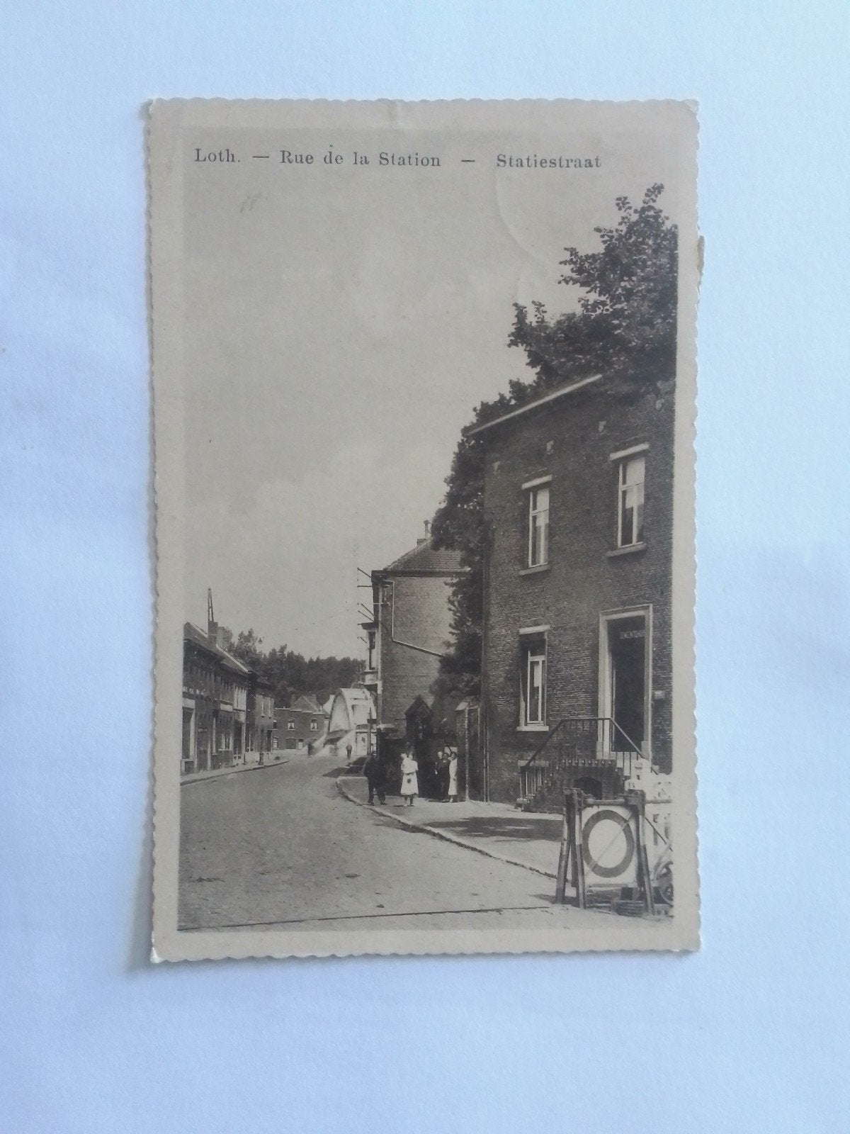 LOT LOTH RUE DE LA STATION STATIESTRAAT, Verzenden, 1920 tot 1940, Gelopen, Vlaams-Brabant