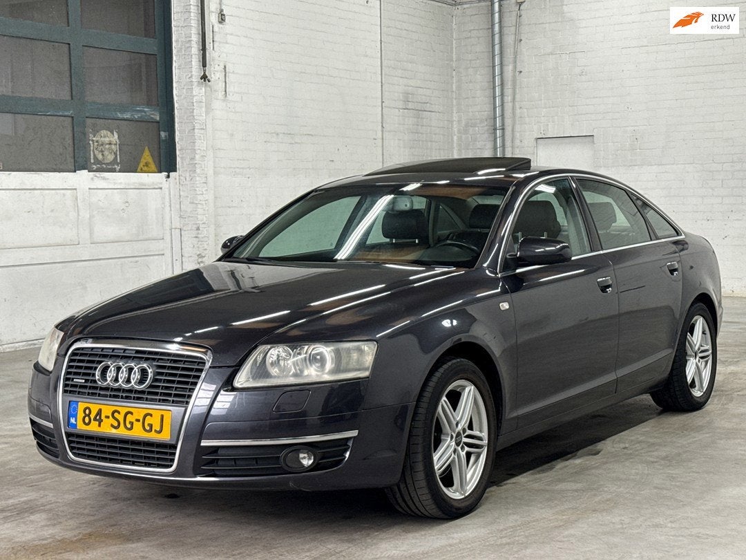 Audi A6 Limousine 3.2 FSI quattro Pro Line | Panoramadak | T, Auto's, Automaat, 4 deurs, Zwart, 256 pk