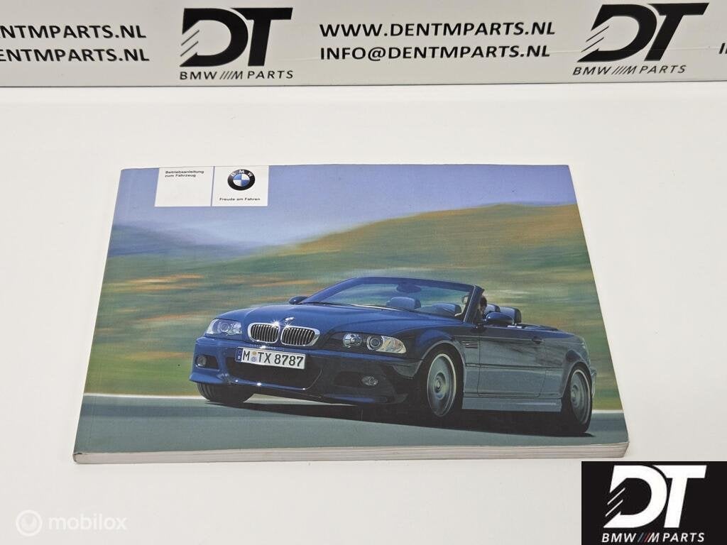 Handleiding BMW E46 M3 Cabrio Duits 01400156586, Gebruikt, Ophalen of Verzenden, BMW, BMW