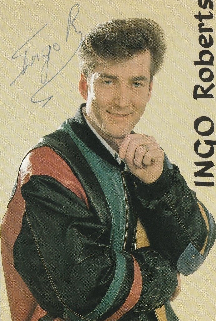 Ingo Roberts - foto met handtekening - 1995, Verzamelen, Ophalen of Verzenden, Zo goed als nieuw, Foto of Kaart, Gesigneerd