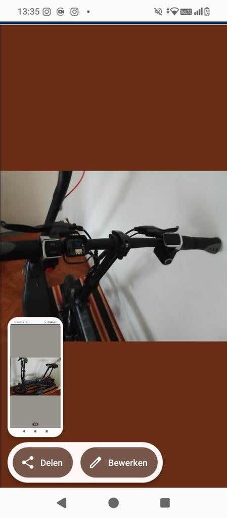 Kapotte e plooifiets, Ophalen