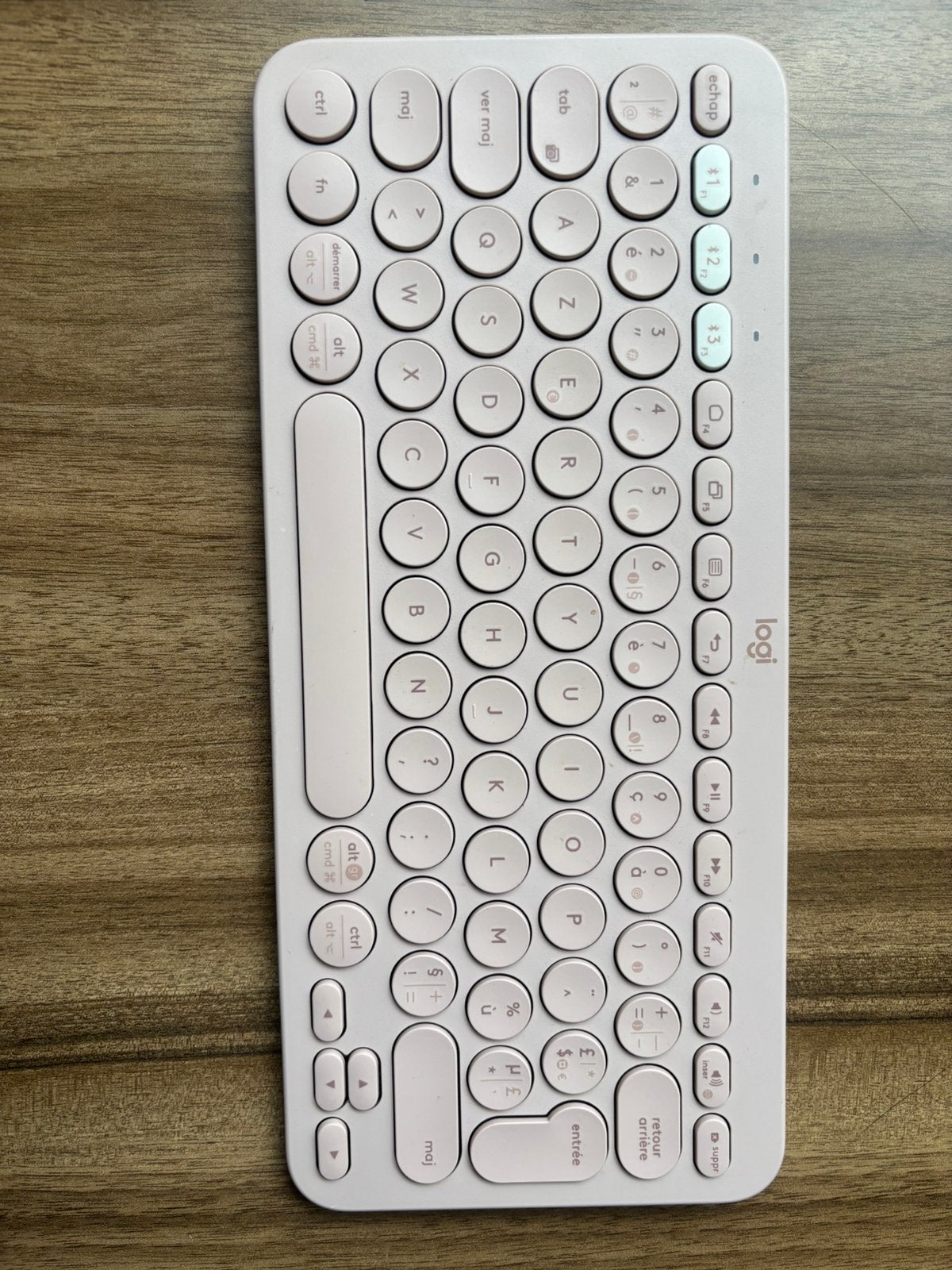 nieuwstaat Logo K380 azerty toetsenbord en muis, Ophalen, Zo goed als nieuw, Multi-device