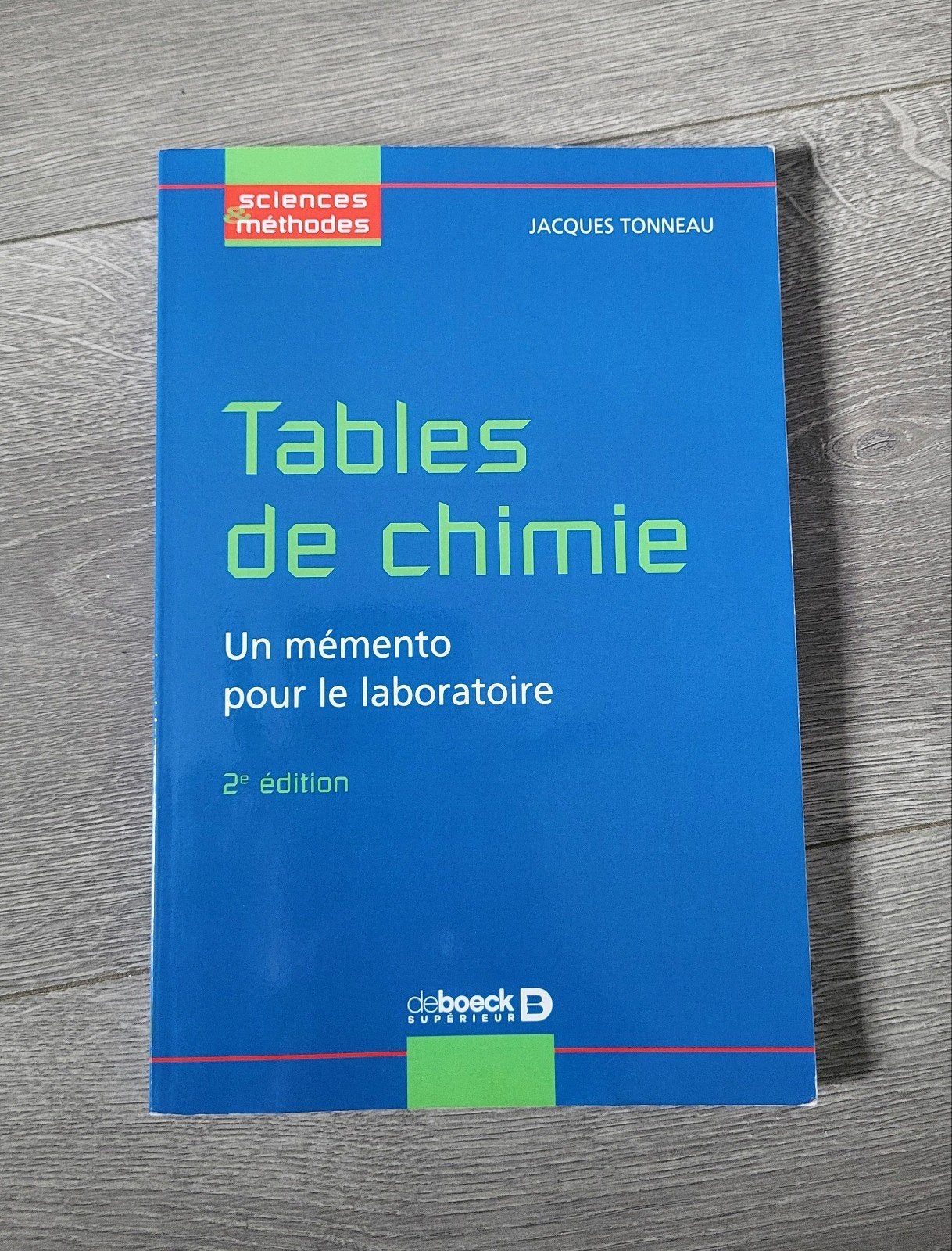 livre - Tables de chimie, Enlèvement, Comme neuf, Enseignement supérieur