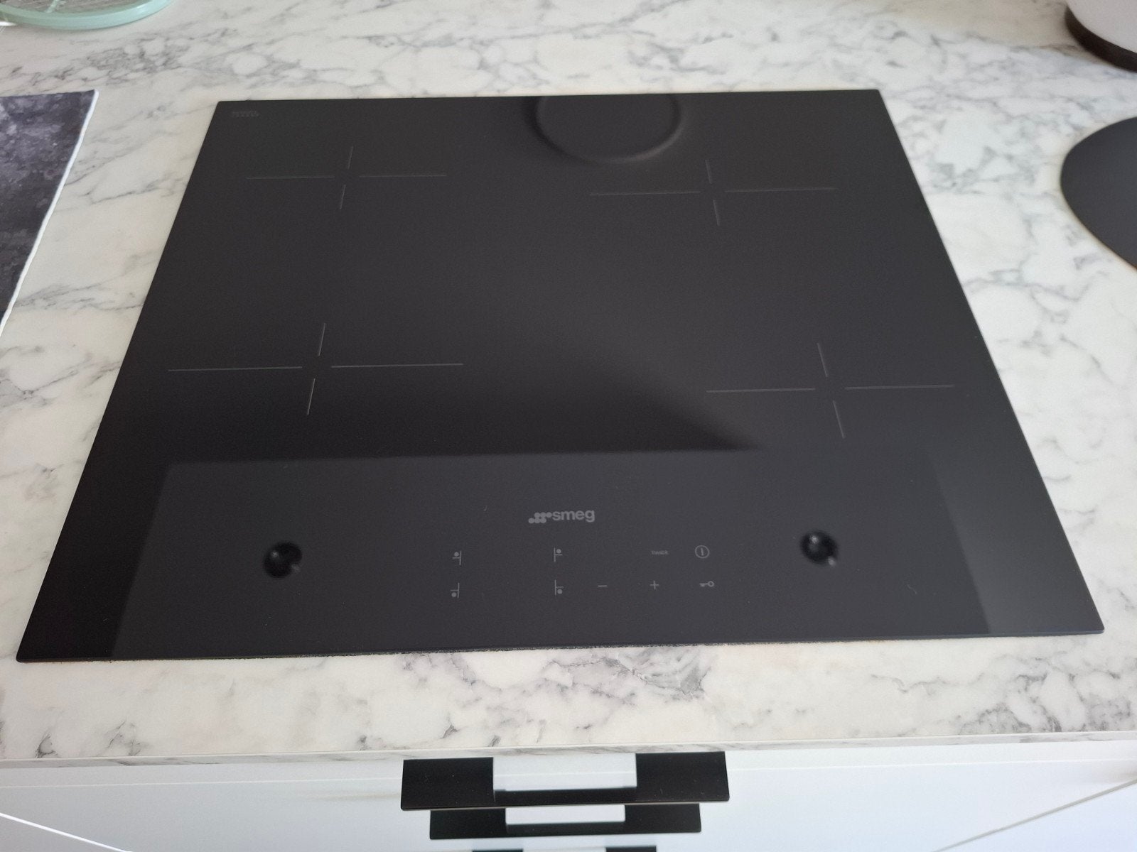 Keramische inbouw kookplaat Smeg 60x51, Elektronische apparatuur, Ophalen, Gebruikt, Keramisch, 4 kookzones